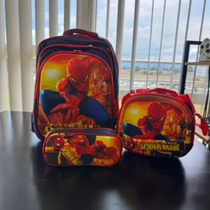 Mochilas de Spiderman en Paquete (lonchera y lapicera) 5